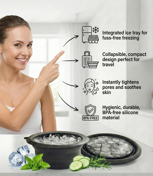 Premium Silicone Face Ice Bowl