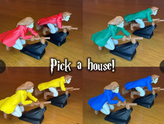 Wizard and witch drift ornament