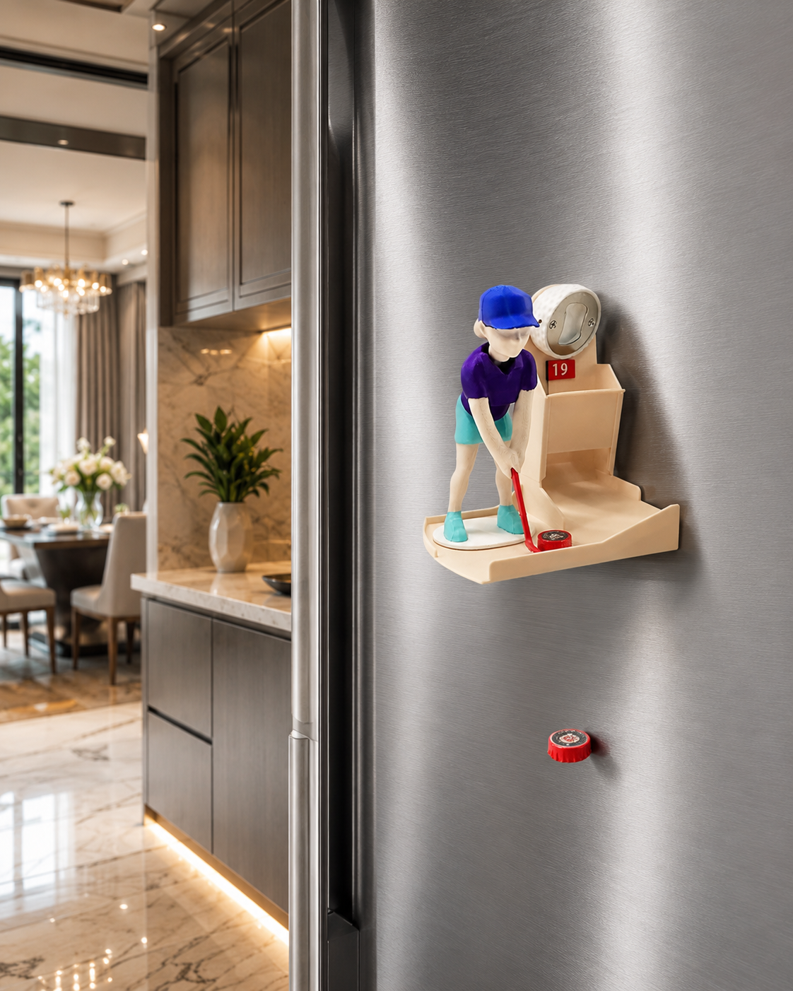 🏒 Hockey Shooter™ – Fridge Magnet Bottle Opener