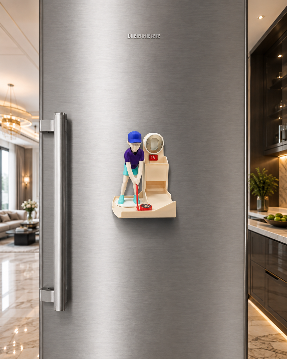 🏒 Hockey Shooter™ – Fridge Magnet Bottle Opener