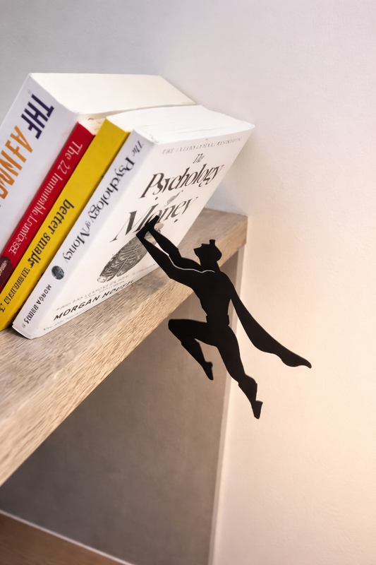 Superhero Bookend – Floating Illusion Shelf Support