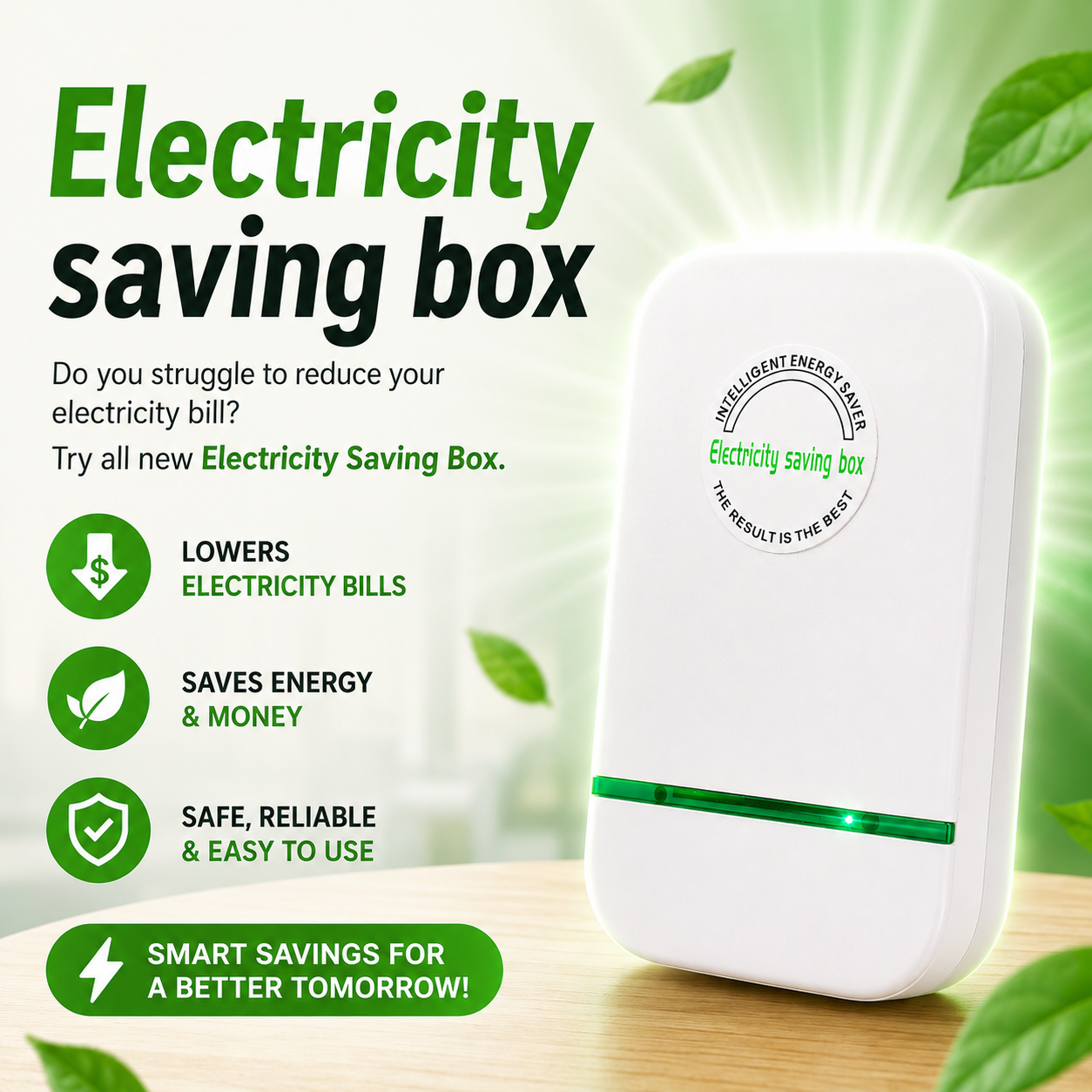 ⚡ Smart Energy Saver Device – Optimize Your Home Power Usage