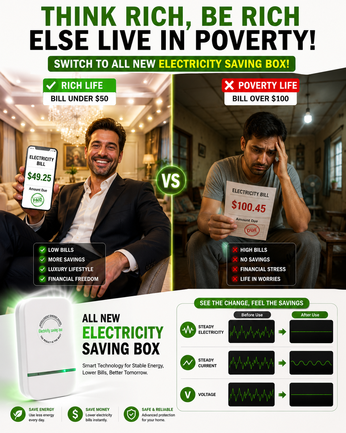 ⚡ Smart Energy Saver Device – Optimize Your Home Power Usage