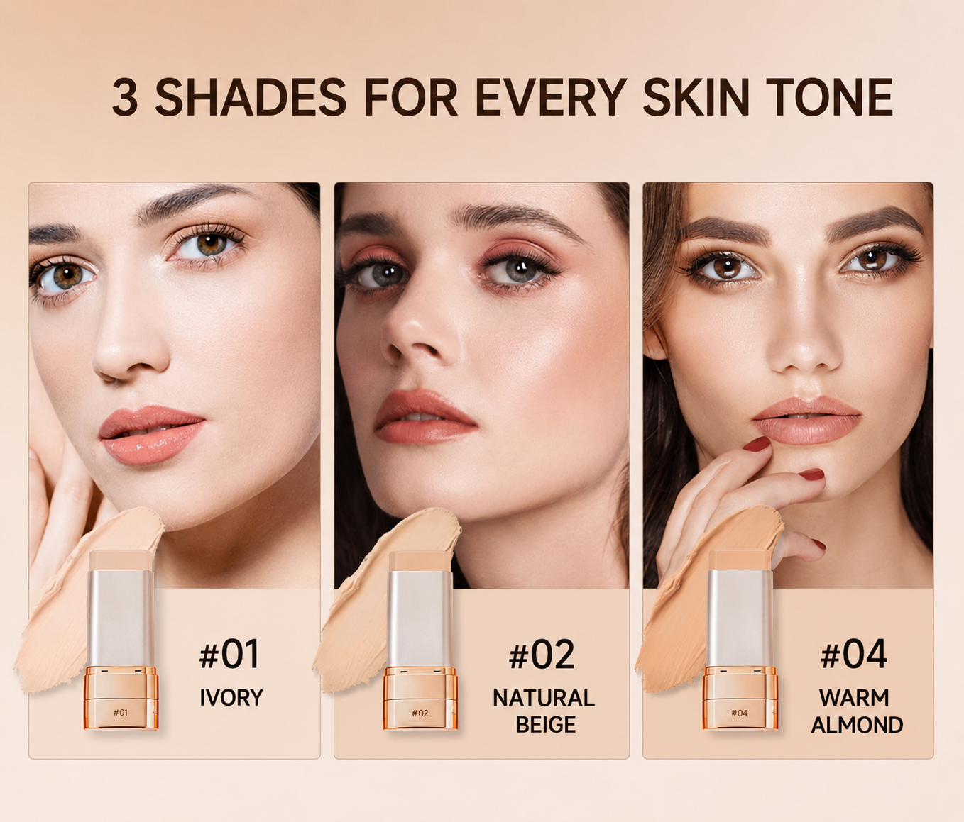 2-in-1 Concealer Foundation Stick
