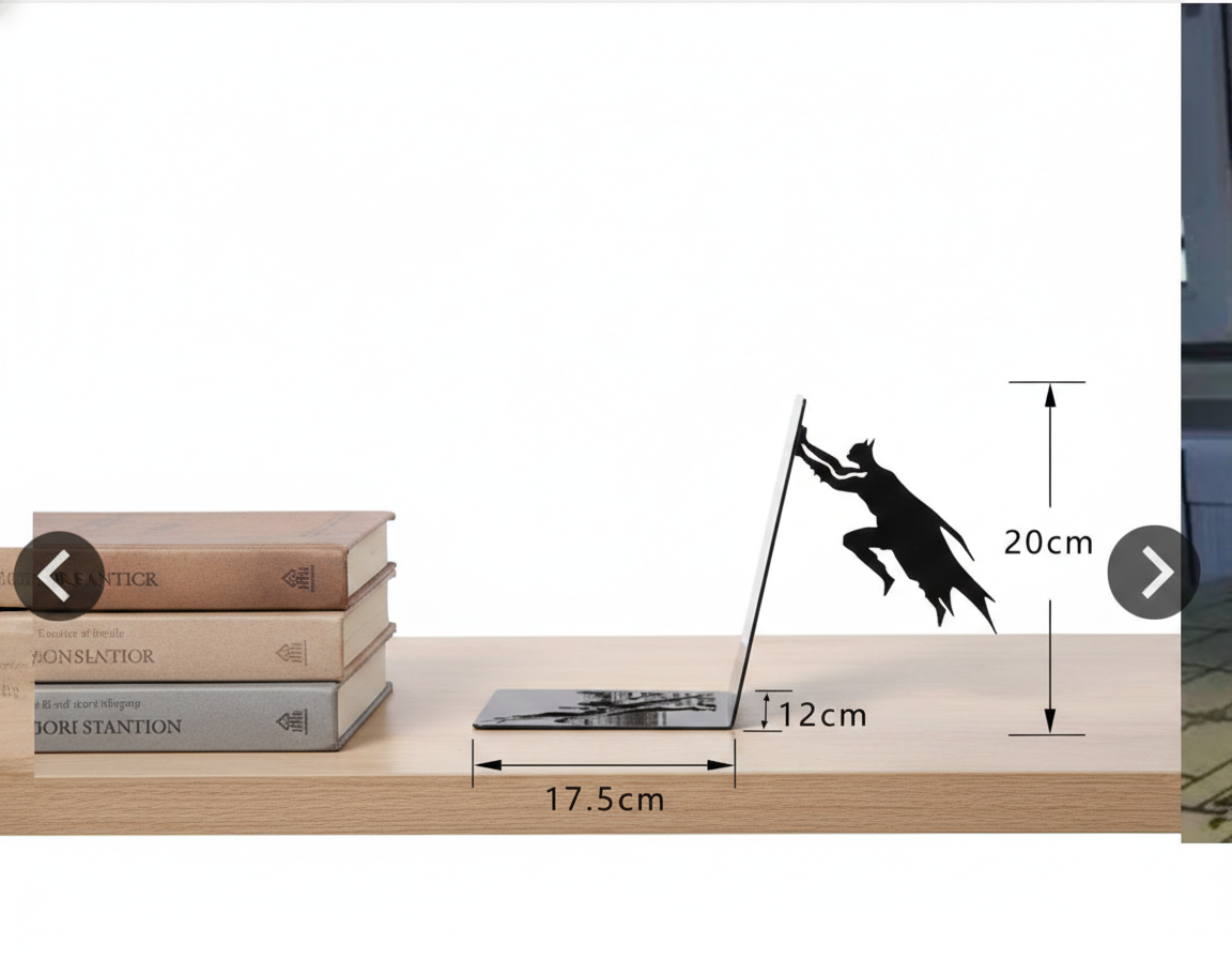 Superhero Bookend – Floating Illusion Shelf Support