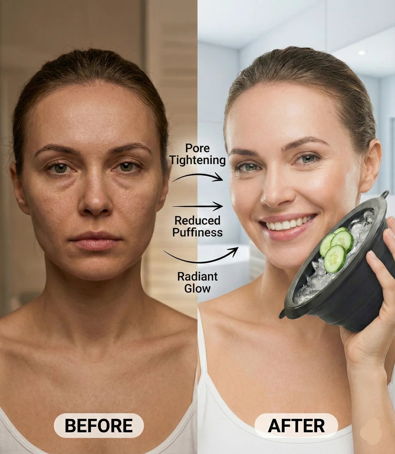 Premium Silicone Face Ice Bowl