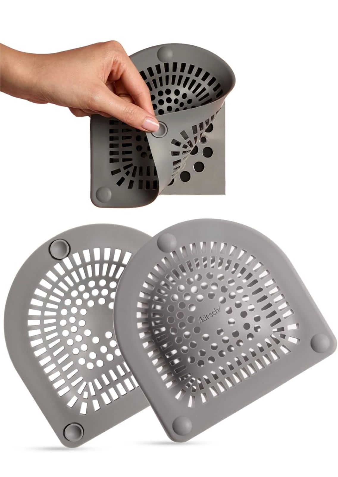 Flexible Silicone Sink Strainer & Hair Catcher