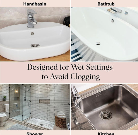 Flexible Silicone Sink Strainer & Hair Catcher