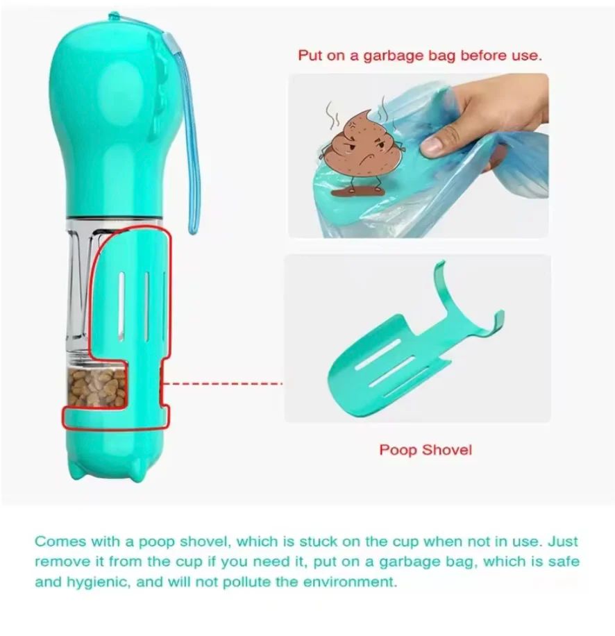 4-in-1 Portable Dog Bottle
