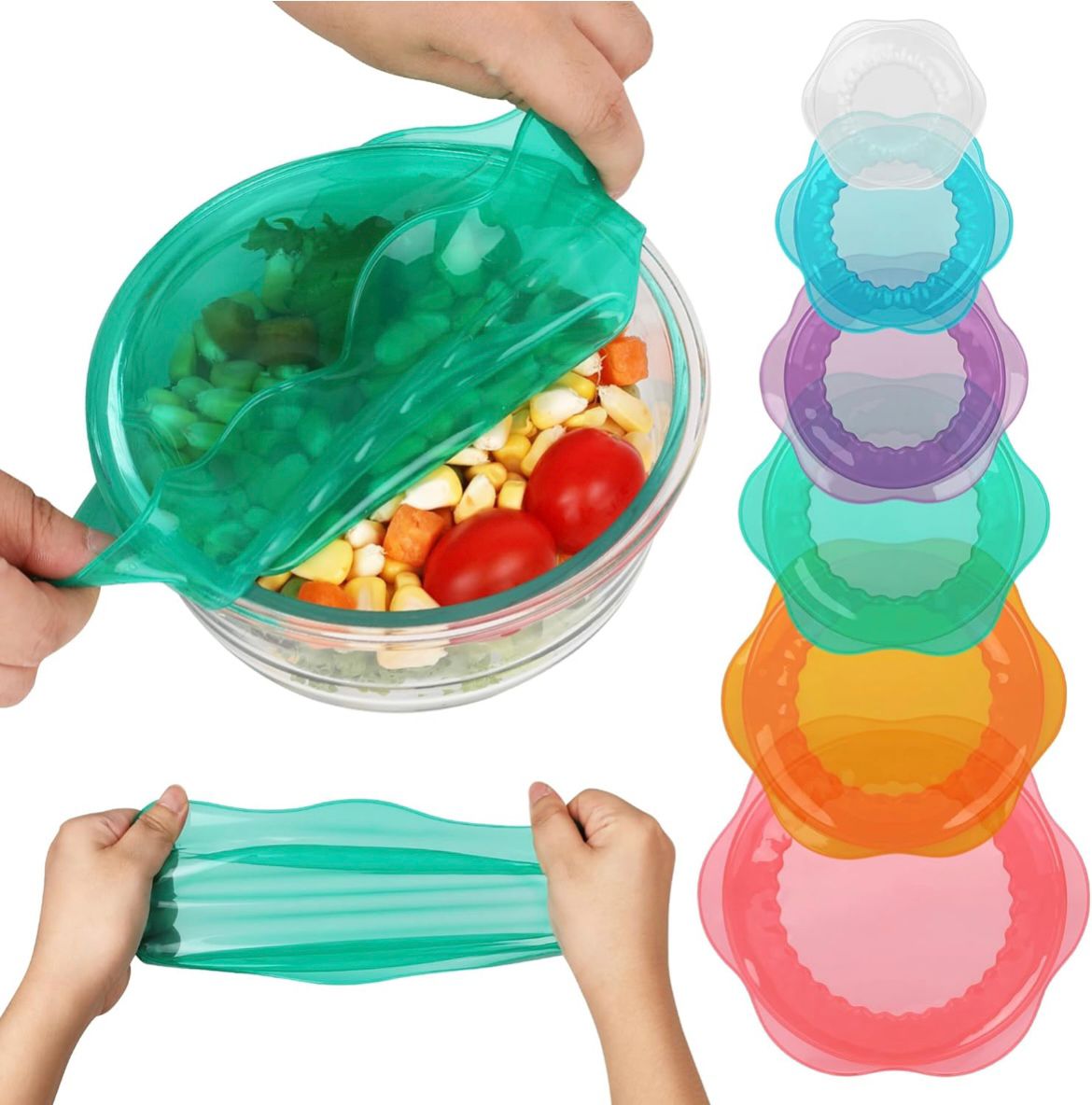 Silicone Stretch Lids for Food Storage