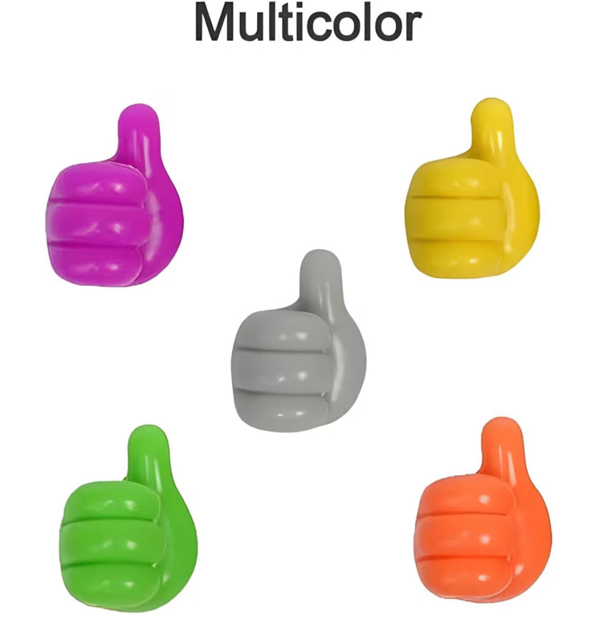 Creative silicone Thumb Wall Hook (pack of 10)