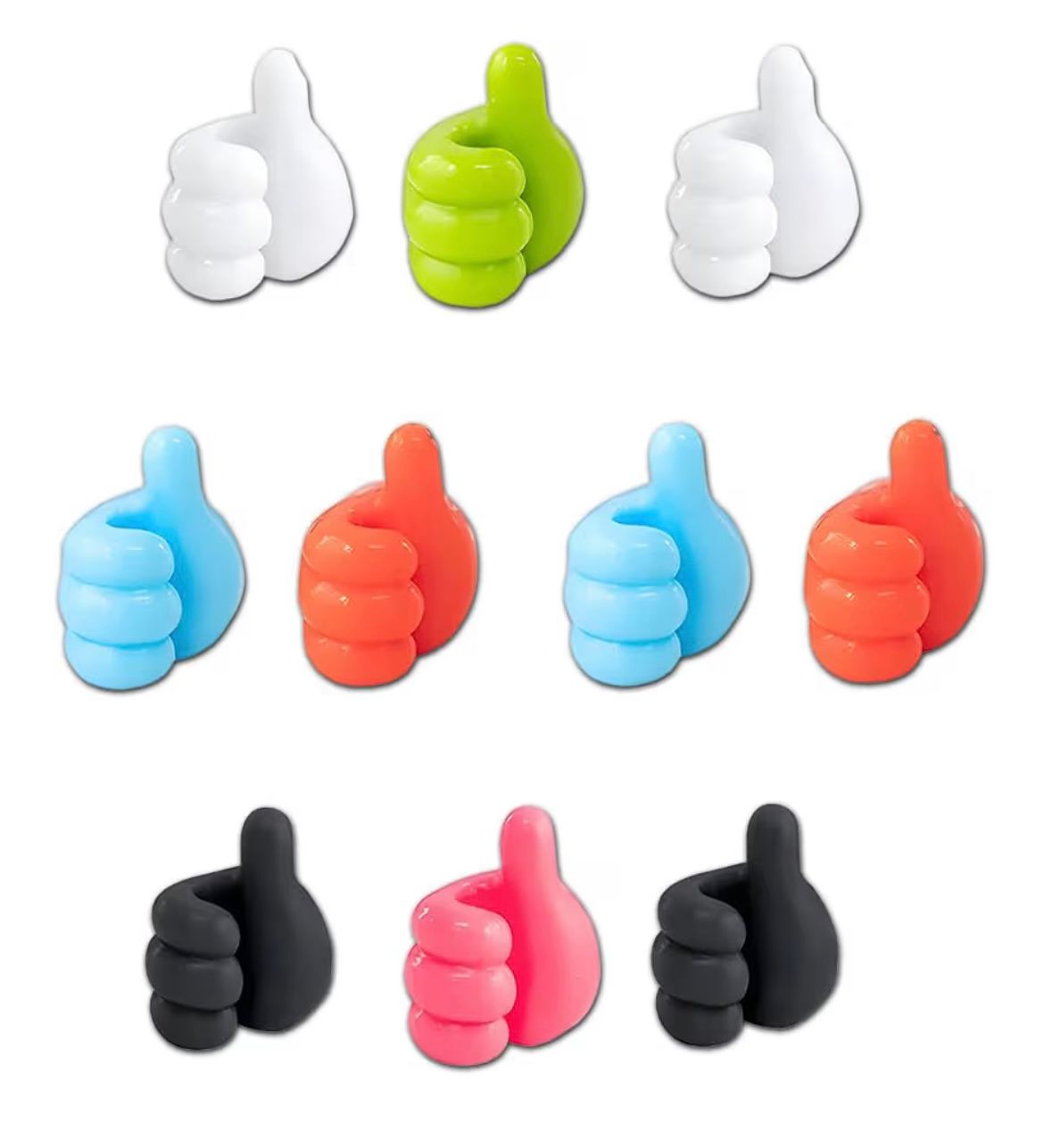 Creative silicone Thumb Wall Hook (pack of 10)