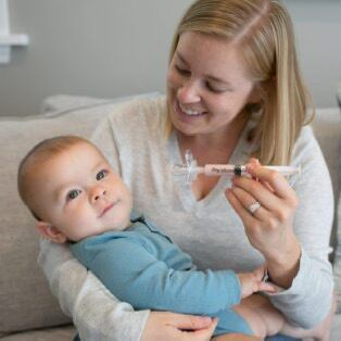 Dr. Brown's Pacidose Pacifier and Liquid Baby Medicine Dispenser with Oral Syringe and  Pacifier Bulbs- 0-6m