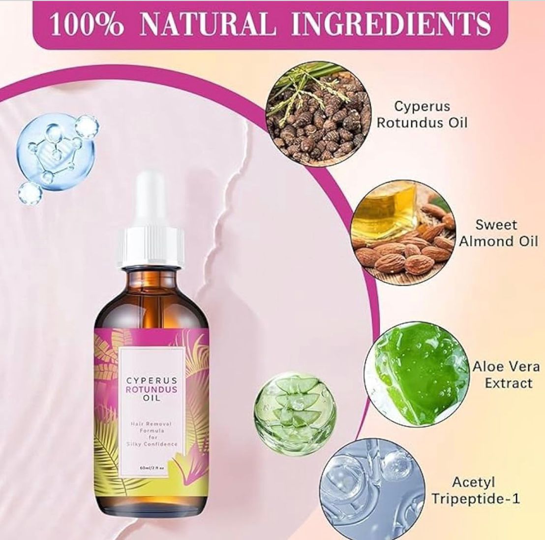 Cyperus Rotundus Hair Removal Oil 60ml