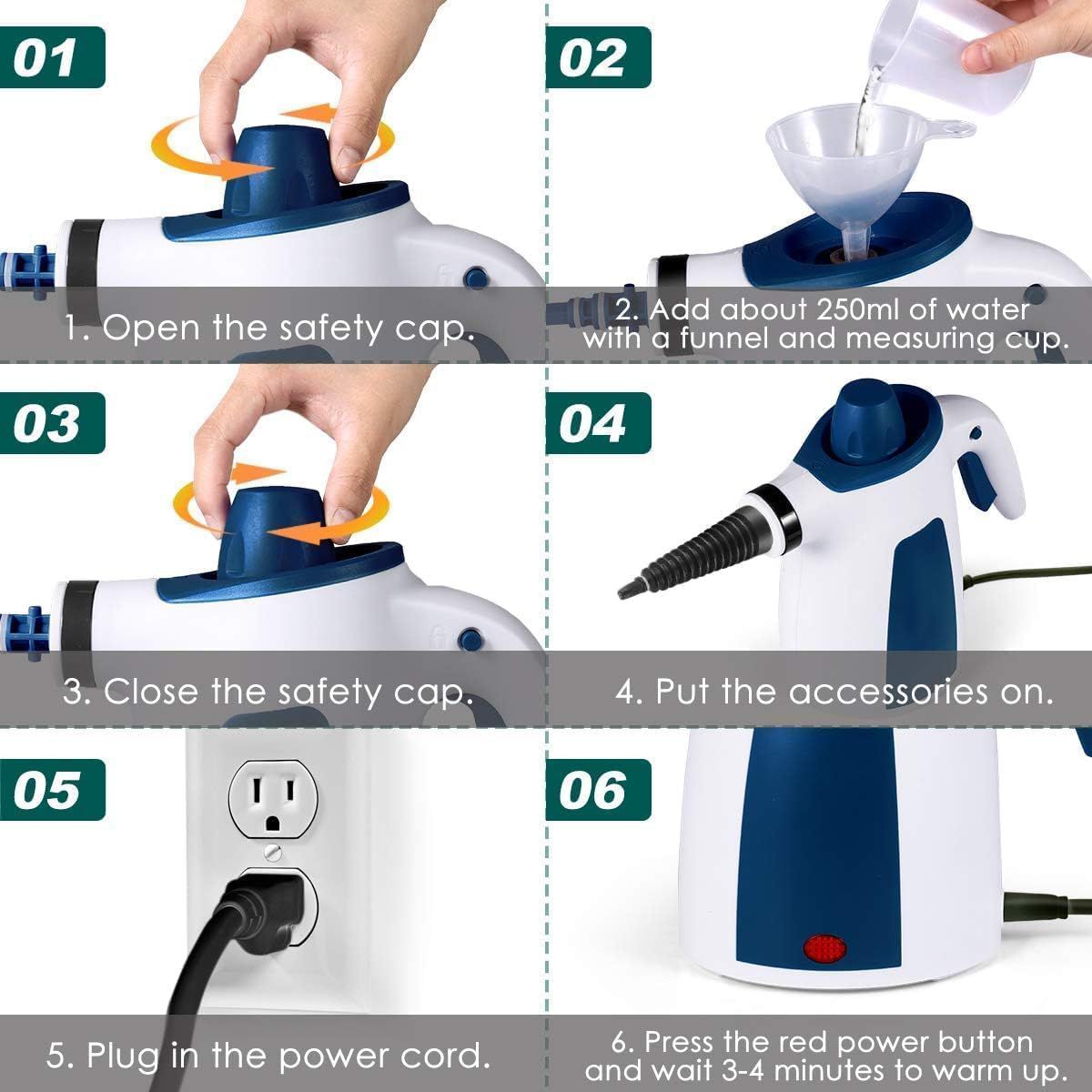 Powerful Handheld Steam Cleaner