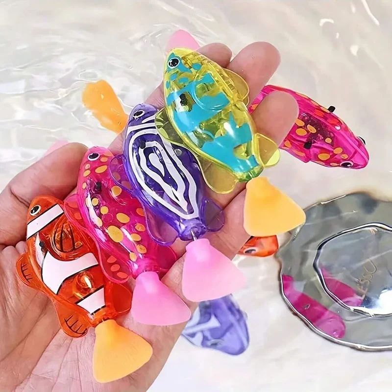 🐟 Magic Swimming Fish with Lights ( Pack of 10 )