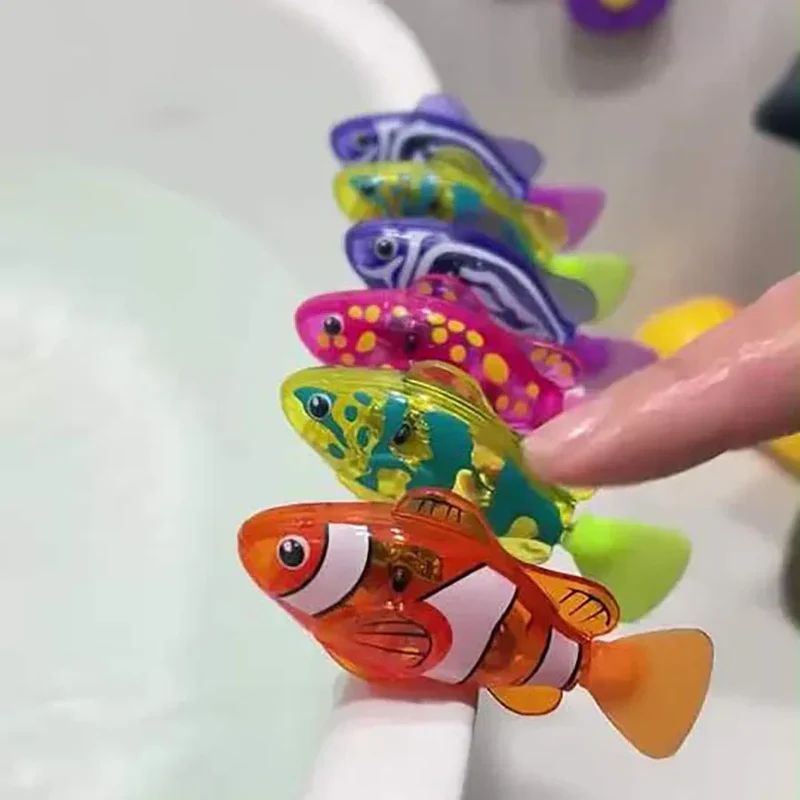 🐟 Magic Swimming Fish with Lights ( Pack of 10 )
